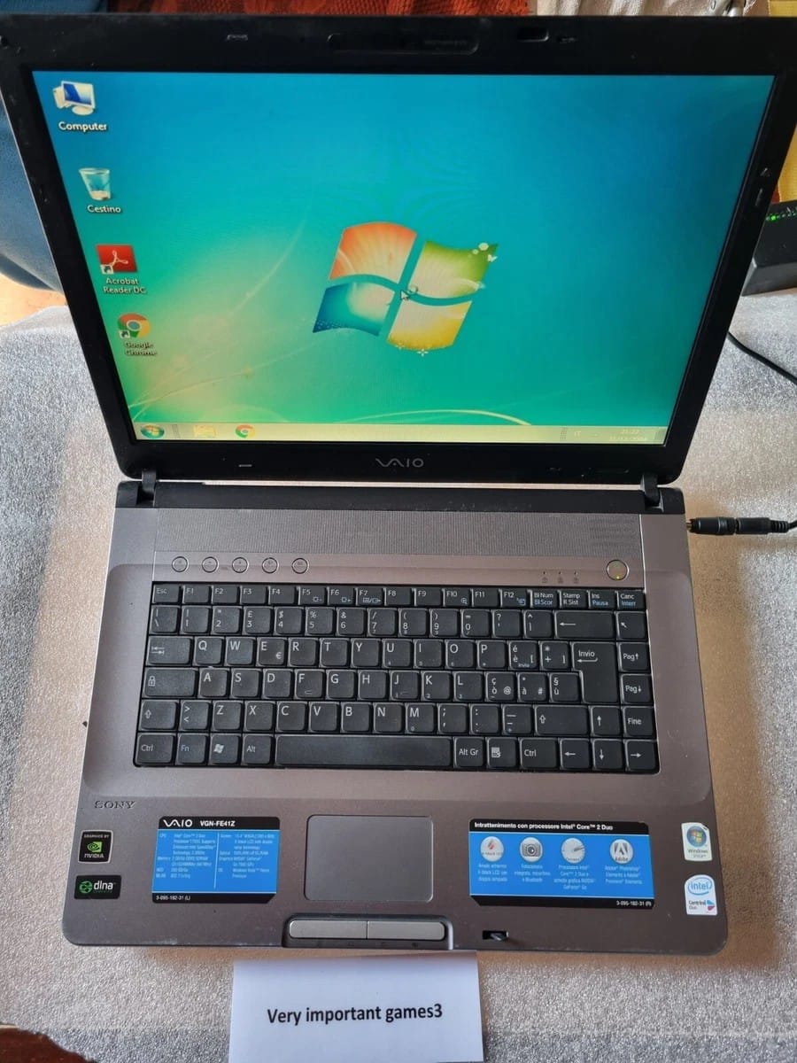 Vente un pc sony vaio