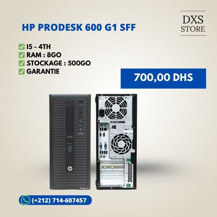 HP ProDesk 600 G1 Sff - i5/4th - 8/500Go