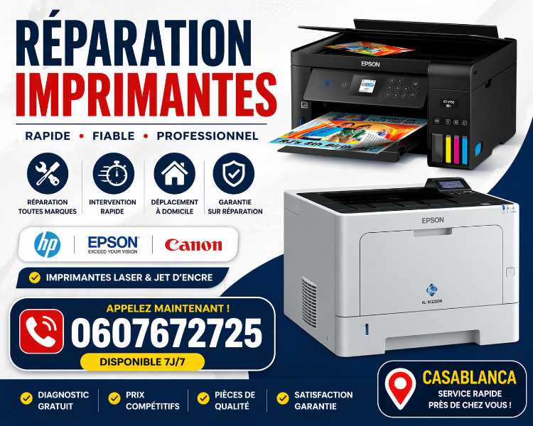 RÉPARATION IMPRIMANTES